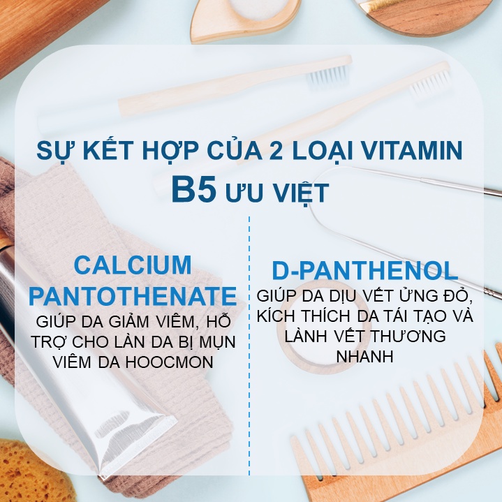 Serum Vitamin B5 làm dịu làn da tổn thương, siêu cấp ẩm da mụn da nhạy cảm