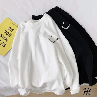 Áo lô gô mặt cười tay dài HT11