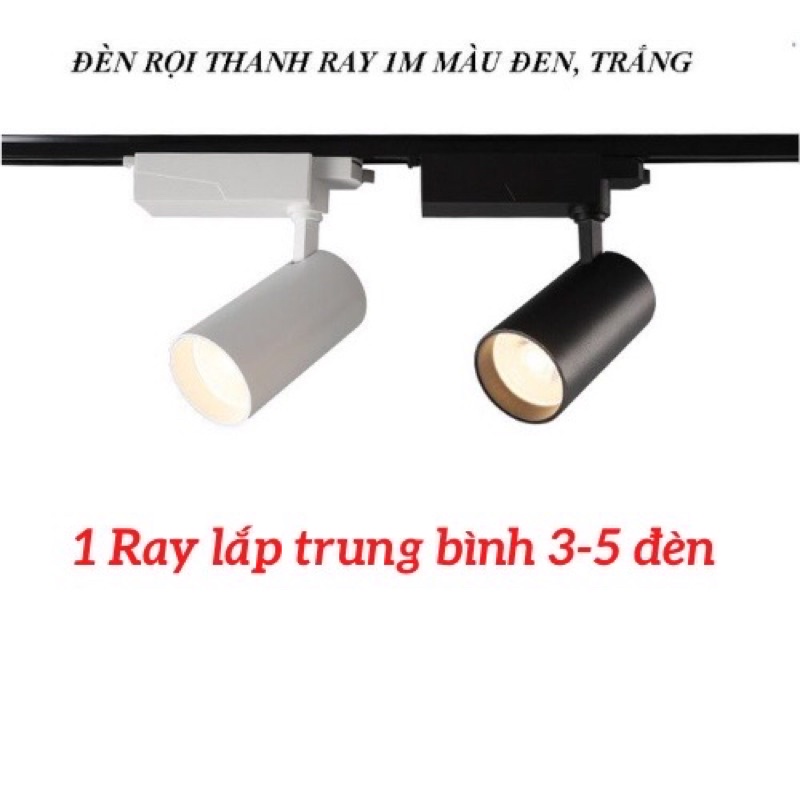 Đèn rọi tranh rọi ray shop quần áo loại tốt, đèn ray 7w