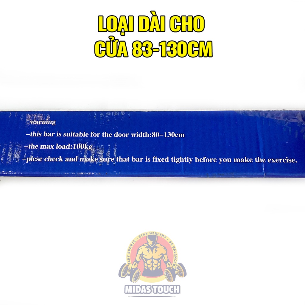 Xà Đơn Gắn Cửa Gắn Tường Cao Cấp Tại Nhà - Có Đệm Cao Su Và Ốc Cố Định Chống Trượt Đảm Bảo An Toàn Khi Tập Luyện