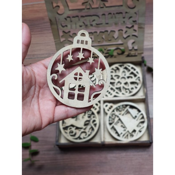 Trang trí noel cắt lase