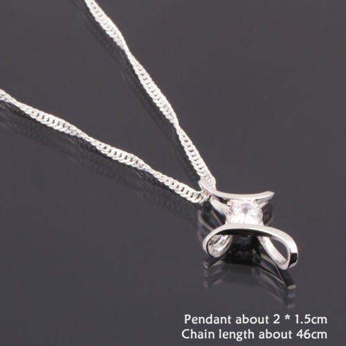 Sale Silver Jewelry Pendant Choker Necklace Chain Jewellery Xmas Decorating