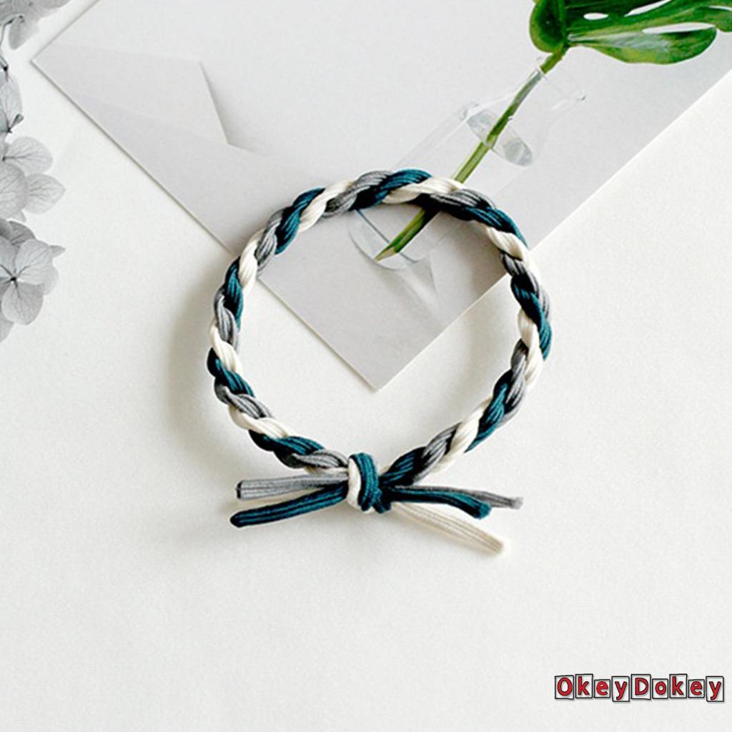 Dây Buộc Tóc Đuôi Ngựa Co Giãn Màu Trơn / Màu Sắc Phù Hợp Cho Nữ ODokey