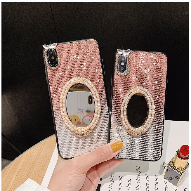 Ốp điện thoại tráng gương xinh xắn dùng cho SAMSUNG M20 M10 A30 A50 A6 A7 A8 A9 PLUS | BigBuy360 - bigbuy360.vn