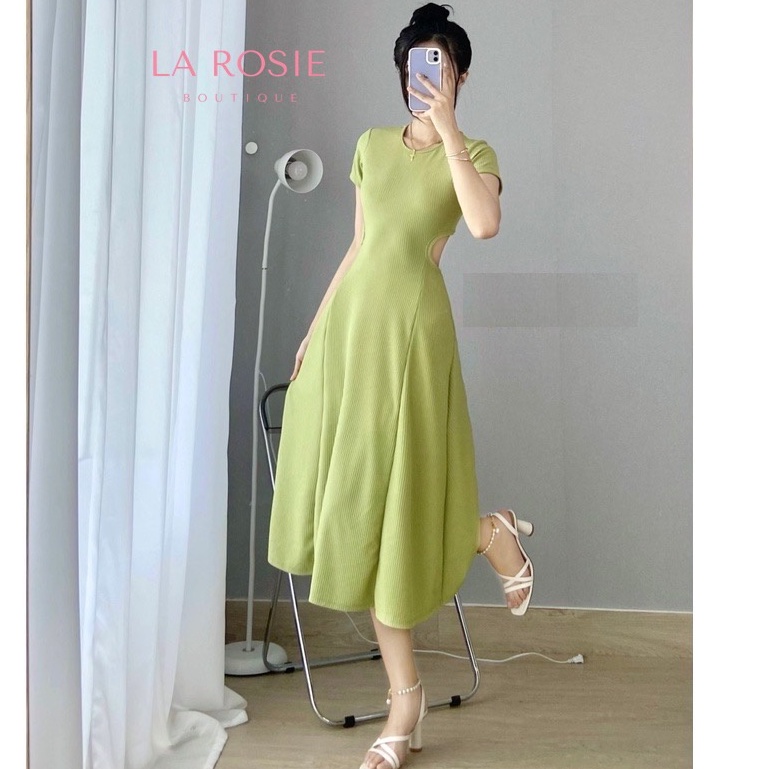 Đầm Xòe Dáng Dài Khoét Eo Hở Lưng - LA ROSIE BOUTIQUE