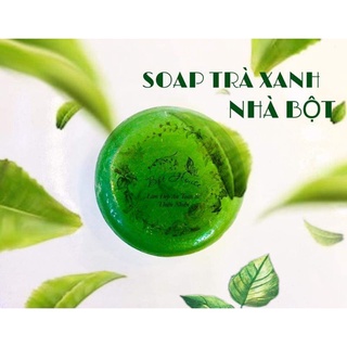 XÀ BÔNG TRÀ XANH HANDMADE NHÀ BỘT