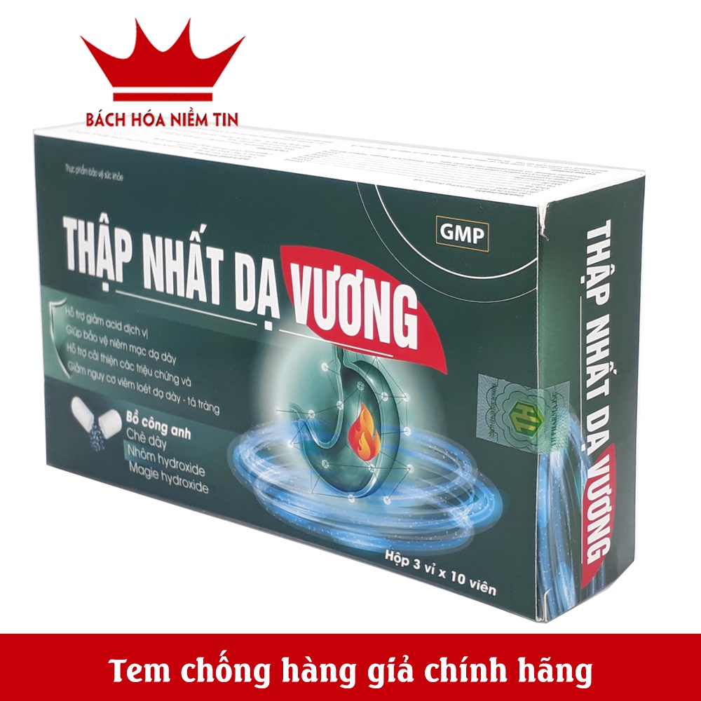 Viên uống giảm đau dạ dày Thập Nhất Dạ Vương - giảm các biểu hiện của viêm loét dạ dày tá tràng - Hộp 30 viên