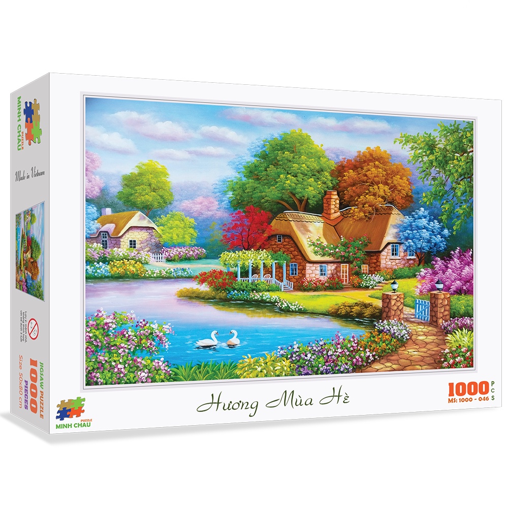 Bộ tranh xếp hình cao cấp 1000 mảnh – Hương Mùa Hè (50x80cm)