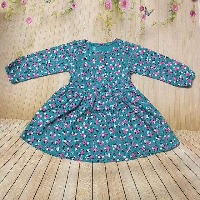 Váy thu bé gái size 1-7 vải xuất xịn bao đẹp Song An Eco chọn mầu Ib