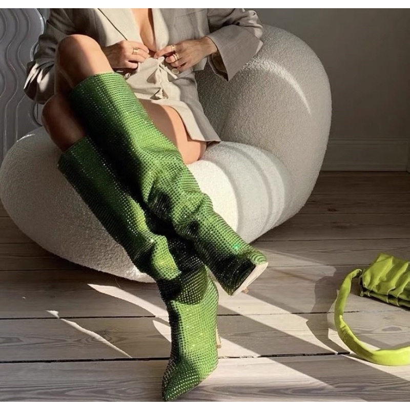 BOOTS CAO GÓT ĐÍNH ĐÁ LẤP LÁNH