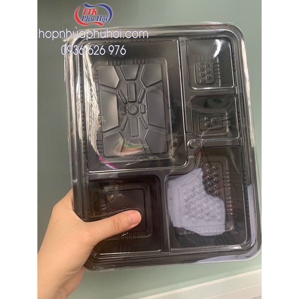 100 hộp nhựa đựng cơm 5 ngăn DA5