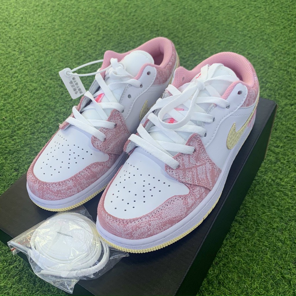 [ Hotrend - Low Paint Drip] Giày thể thao sneakers Nữ JD1 low paint drip,Jordan Low 1 họa tiết cá tính nữ hàng 1/1
