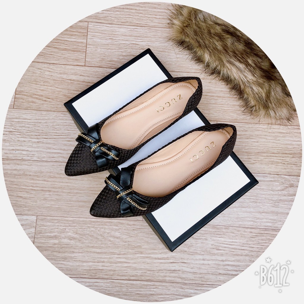 Giày hài bệt phối khoá CD chất vải kaki êm chân | BigBuy360 - bigbuy360.vn