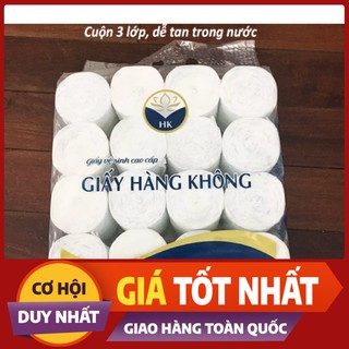 Giấy vệ sinh không lõi, ba lớp, siêu dai và mịn - bịch 20 cuộn,giấy vệ sinh 20 cuộn
