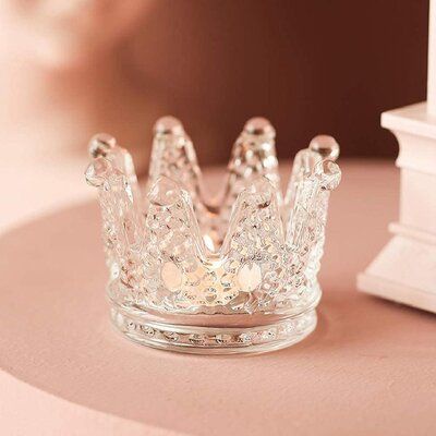 Cốc Đựng Nến Tealight Hình Vương Miện Decor Quà Tặng Mesmeric