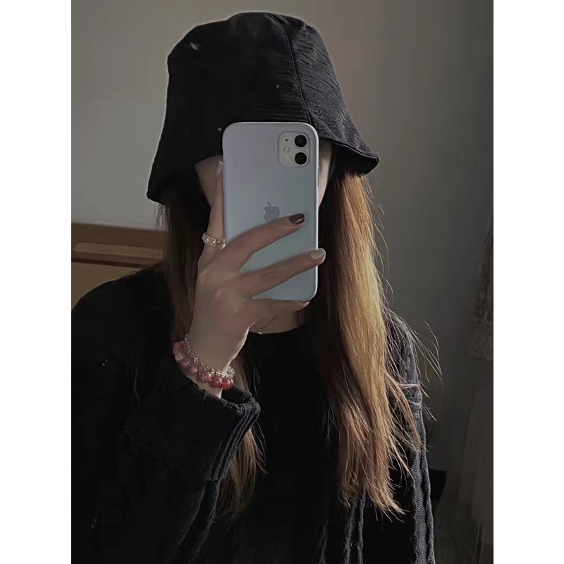 Mũ ngư dân unisex tròn vành cụp phong cách Nhật Bản