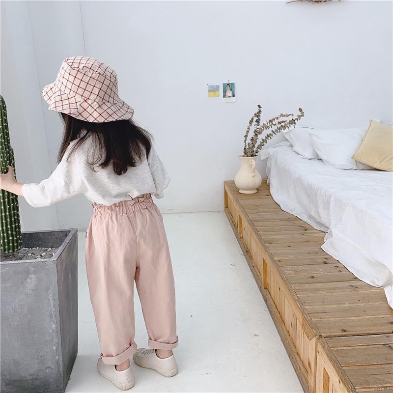 Quần Dài Cotton Phong Cách Thể Thao Cho Bé Gái 2-8 Tuổi