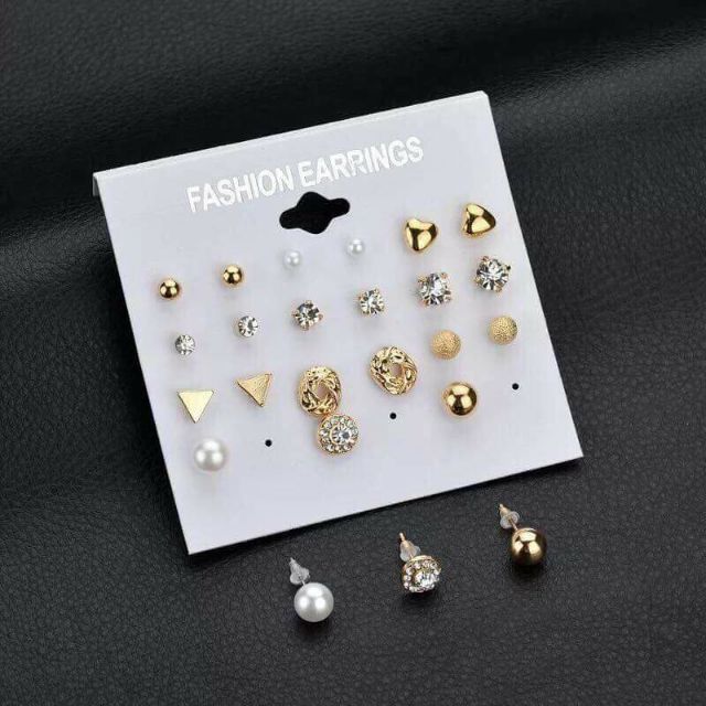 Khuyên tai mỹ kí phù hợp cho mọi người đeo sát tai sang chảnh lắm nha rẻ mà lại đẹp chỉ 99k cho 12c bông tai