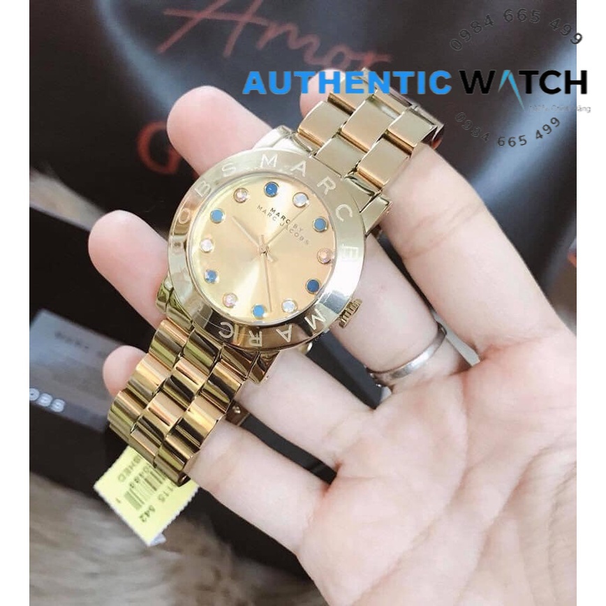 Đồng Hồ Nữ Marc By Marc Jacobs Amy Dexter Gold dial Gold-tone MBM3215