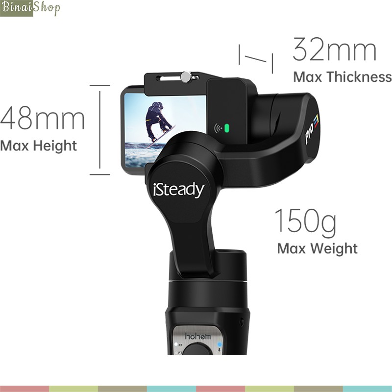 Hohem ISteady Pro 3 - Gimbal Thiết Kế Dành Riêng Cho GoPro Hero Và Các Dòng Camera Action, Đạt Chuẩn Chống Nước IPX4, Ho