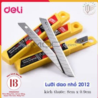 20 chiếc LƯỠI DAO RỌC GIẤY BÉ DELI 2012