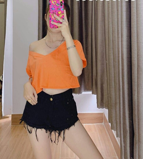ÁO CROPTOP CỔ TIM SIÊU HOT | BigBuy360 - bigbuy360.vn