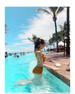 Bikini cạp cao (vàng)