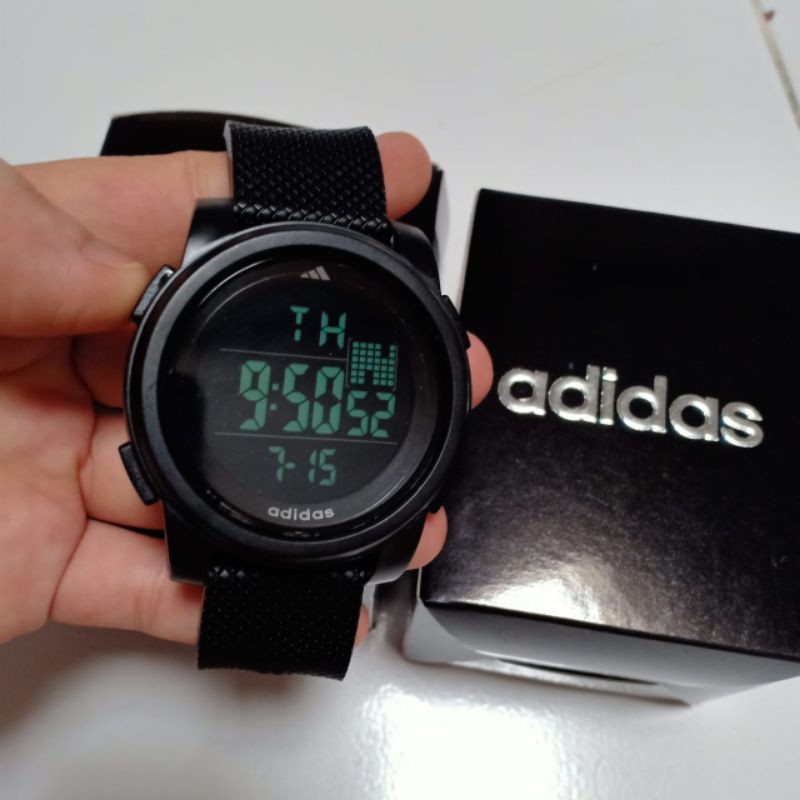 Đồng Hồ Điện Tử Adidas Có Đèn Led Dây Cao Su Thời Trang Cho Nam