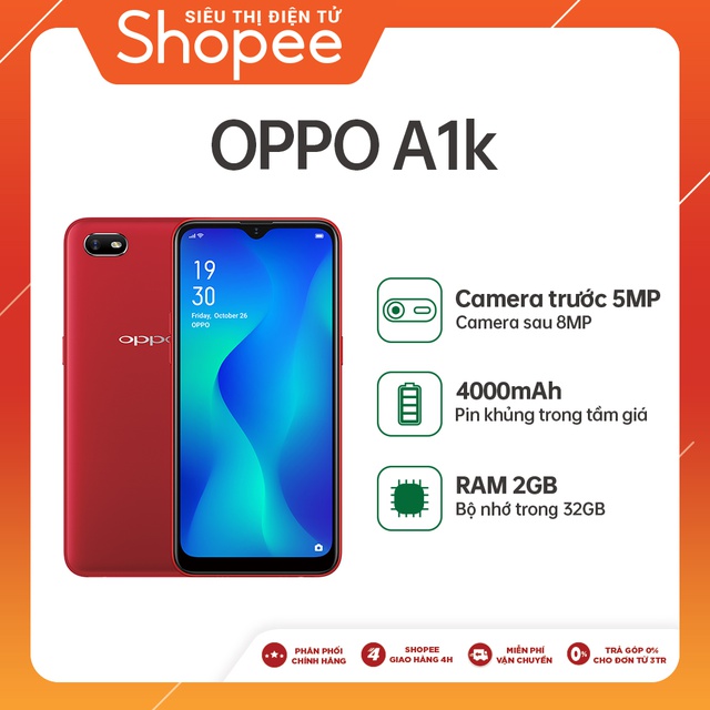 Điện Thoại Oppo A1K 2GB/32GB - Hàng Chính Hãng | WebRaoVat - webraovat.net.vn