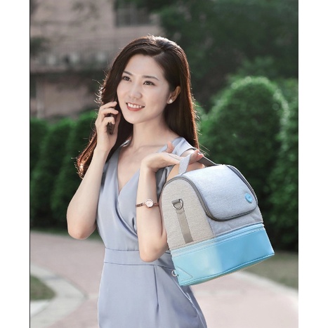 Túi xách tiệt trùng tia UV,Tiệt trùng bình sữa đồ dùng cho bé, tiện lợi cho các mẹ hay đi du lịch cùng bé