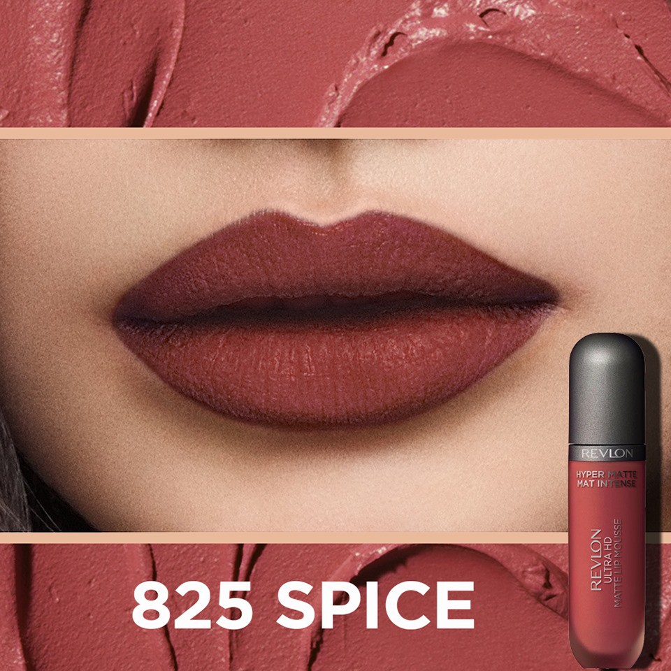 Son Kem Siêu Lì Revlon Ultra HD Lip Mousse 5.9ml .#825 Spice