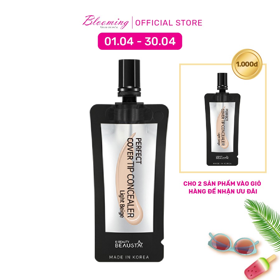 Kem che khuyết điểm Beausta-Perfect Cover Tip Concealer Light Beige 4ml