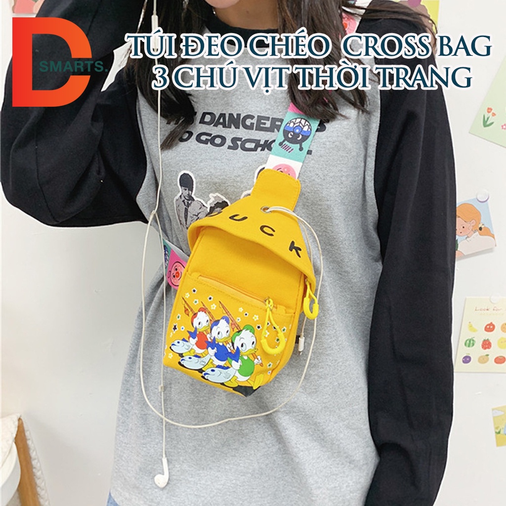 Túi đeo chéo balo mini hình vịt dẽ thương cho mọi lứa tuổi thời trang cao cấp