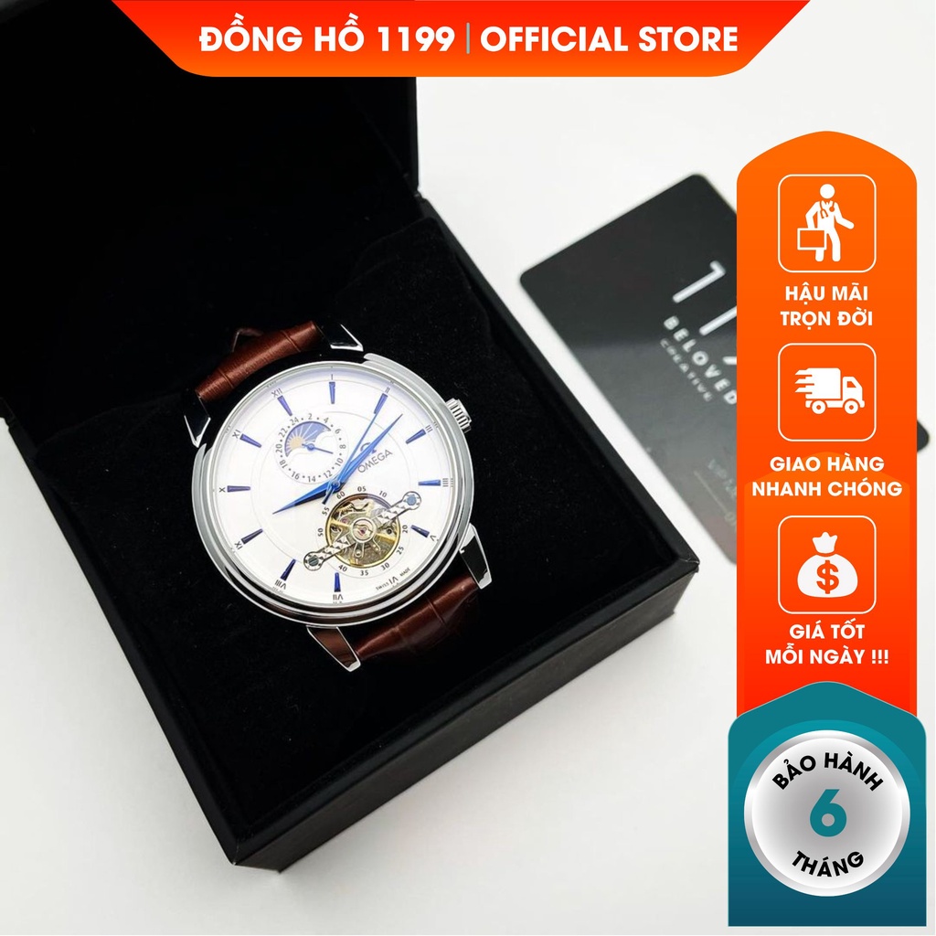 [QUÀ TẶNG] Đồng hồ cơ - Đồng Hồ Nam Dây Da Chống Nước Chống Xước Máy Chuẩn Chất Liệu Cao Cấp 4122GD - 1199 Watches