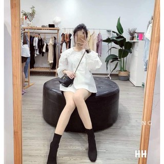 Áo sơ mi cổ sen tầng