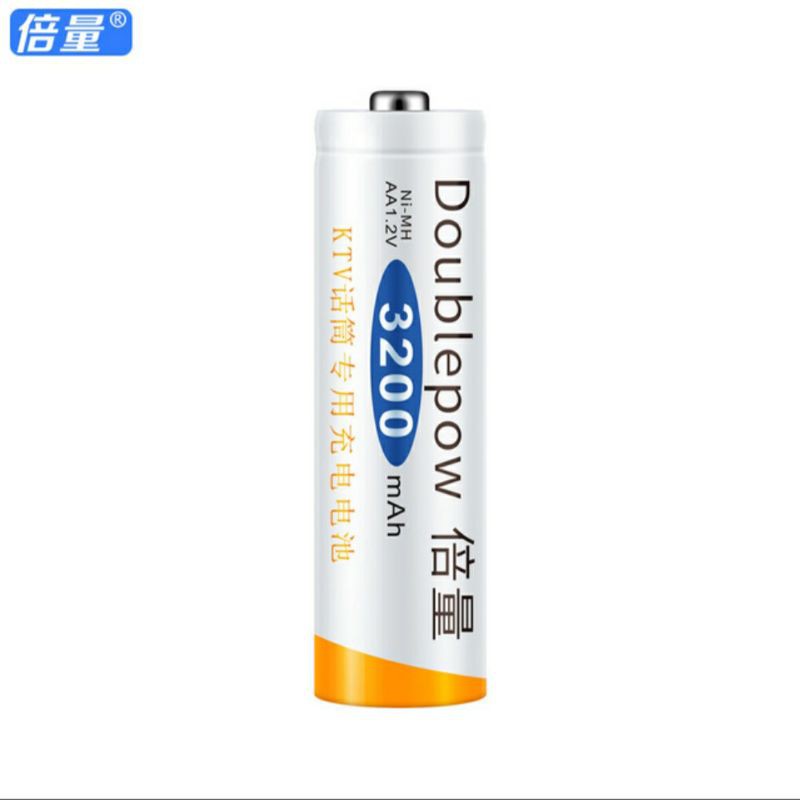 Pin sạc aa Doublepow (Sạc K98 + 8 Pin 3200mAh)