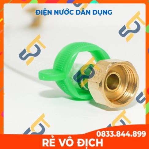 [Mã FREESHIP hoàn 50K] -  Dây cấp nước nhựa - tán đồng thau vàng (Lavabo, chậu rửa, bồn cầu)