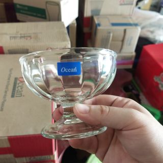 Bộ 6 ly cream cup thủy tinh - ly GLORECA ( hết hàng ocean)