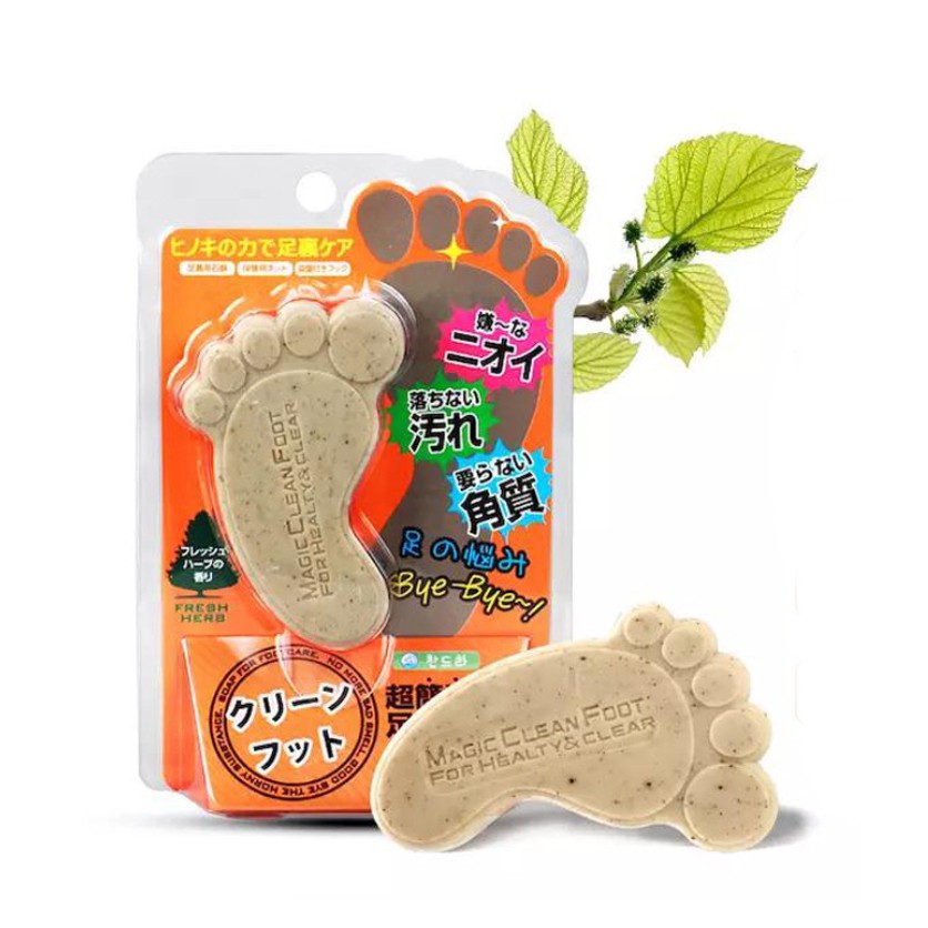 Xà phòng tẩy da chết, khử mùi hôi chân Magic Clean Foot Soap Hàn Quốc 70g