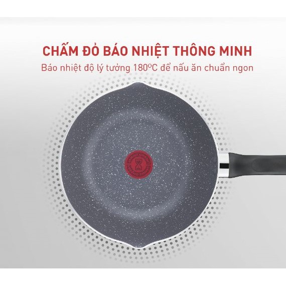 Chảo chiên sâu lòng vân đá Tefal Natura B2266495 24cm