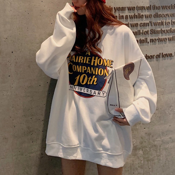[ HOT TREND ]Áo nỉ nữ form rộng phong cách Hàn Quốc, Áo Sweater xu hướng 2021 | BigBuy360 - bigbuy360.vn