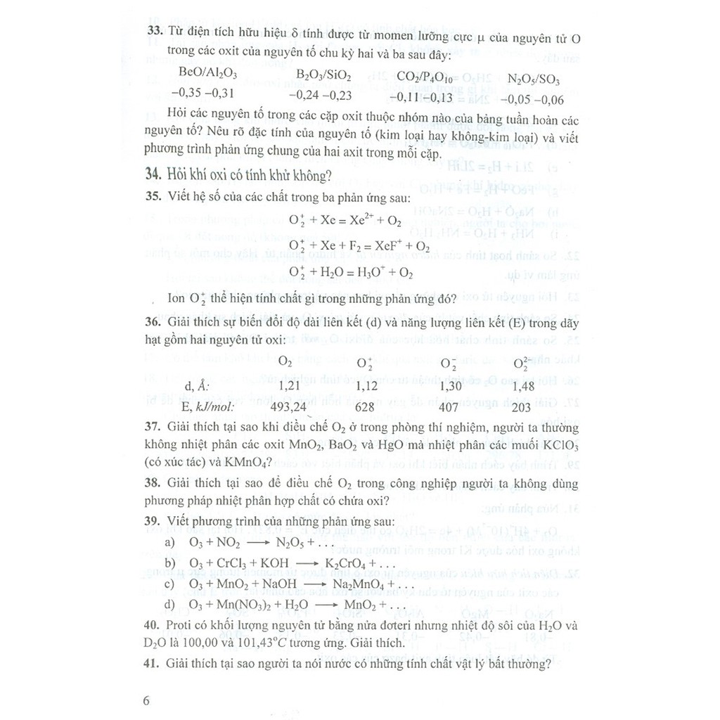 Sách - Bài Tập Hóa Học Vô Cơ - Quyển III: Hóa Học Các Nguyên Tố