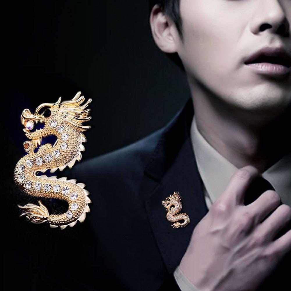 Trâm Cài Áo Hình Rồng Phong Cách Vintage Cho Nam