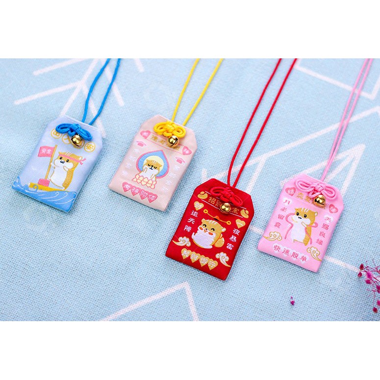 [ CÓ SẴN ] TÚI OMAMORI HÌNH CHUỘT HAMSTER &lt;3