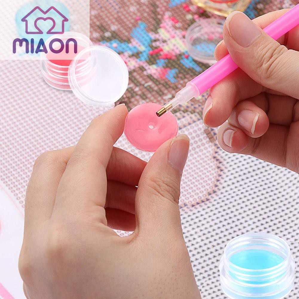 Chai keo đất sét hình tròn dùng cho vẽ tranh đính đá thủ công tự làm