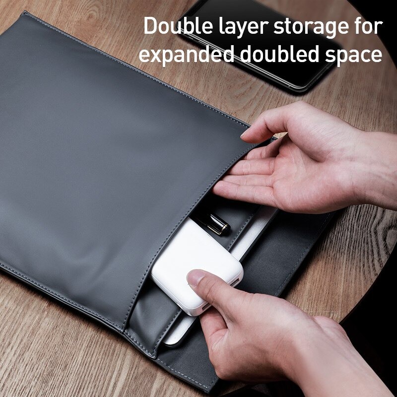 Túi Đựng Laptop 2 Lớp Siêu Mỏng Cầm Tay Cho Macbook Air Pro 13 14 15 16 Dell Lenovo - Thương Hiệu Baseus | BigBuy360 - bigbuy360.vn
