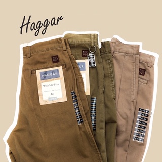 Quần Kaki Nam Nữ Ống Rộng Vintage - New - Haggar USA - Quần Tây Kaki Lưng Cao