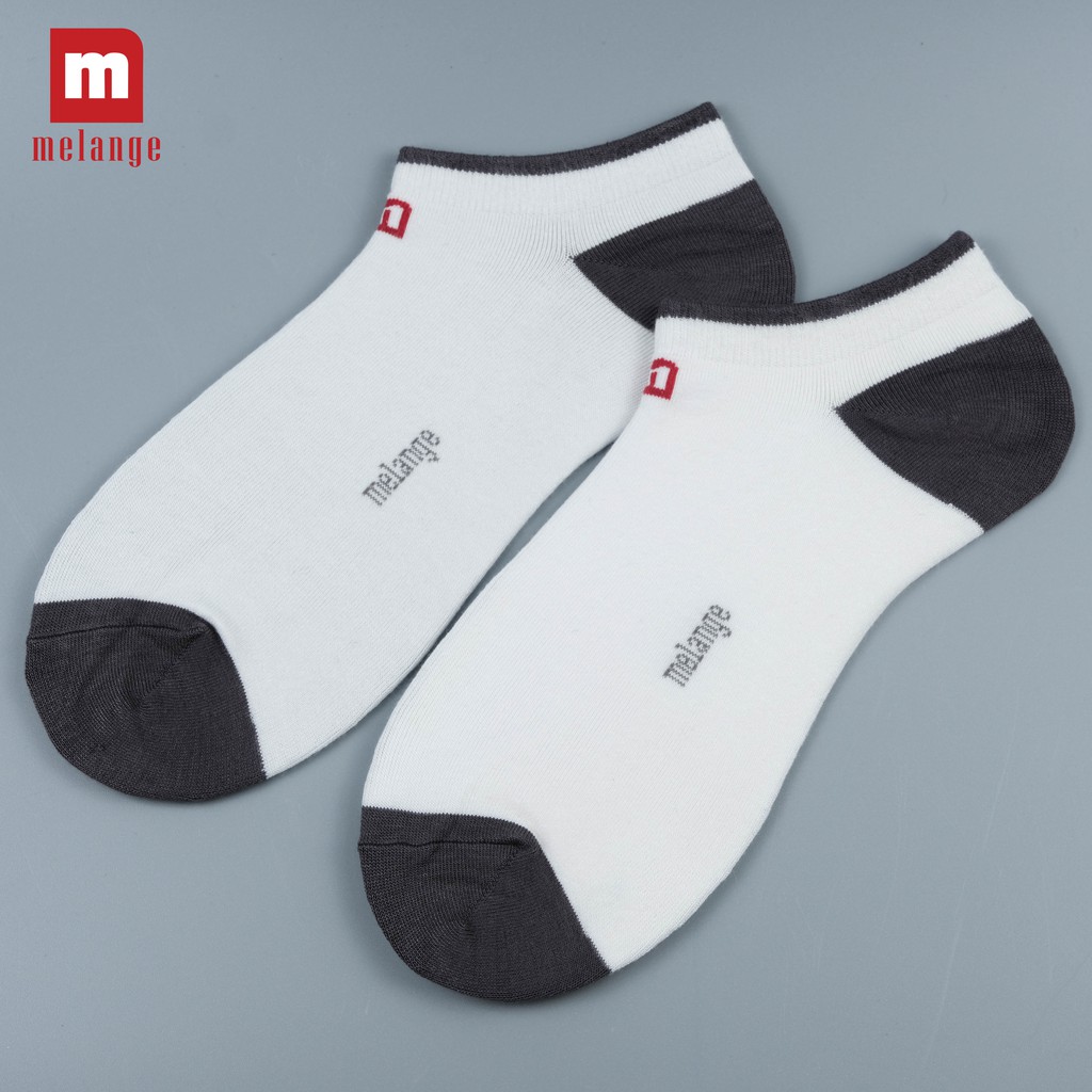 Tất Nam Cổ Ngắn Sợi Tre, Kháng Khuẩn-Khử Mùi Melange - MB.01.32