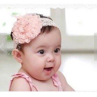 Băng Đô Hoa HỒNG Cài Tóc Cho Bé Gái