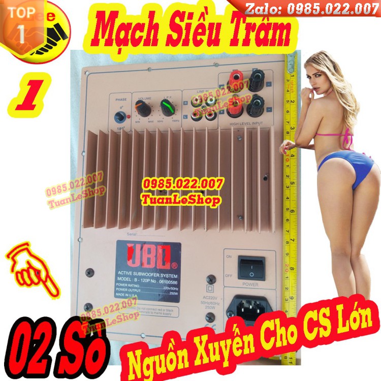 MẠCH KÉO LOA SIÊU TRẦM JB MẶT SẮT - NGUỒN TRÒN – JBLSAT- MẠCH LOA SUB